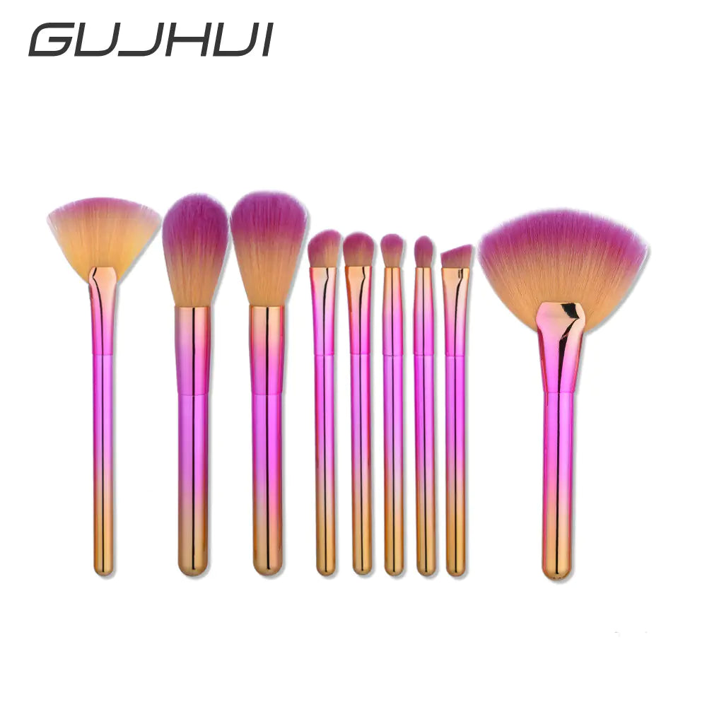 9-Piece Essential Makeup Brush Kit