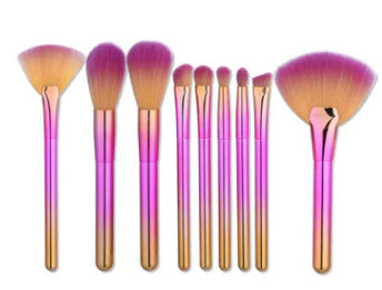9-Piece Essential Makeup Brush Kit