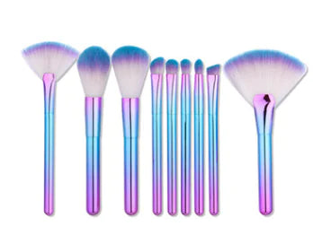 9-Piece Essential Makeup Brush Kit